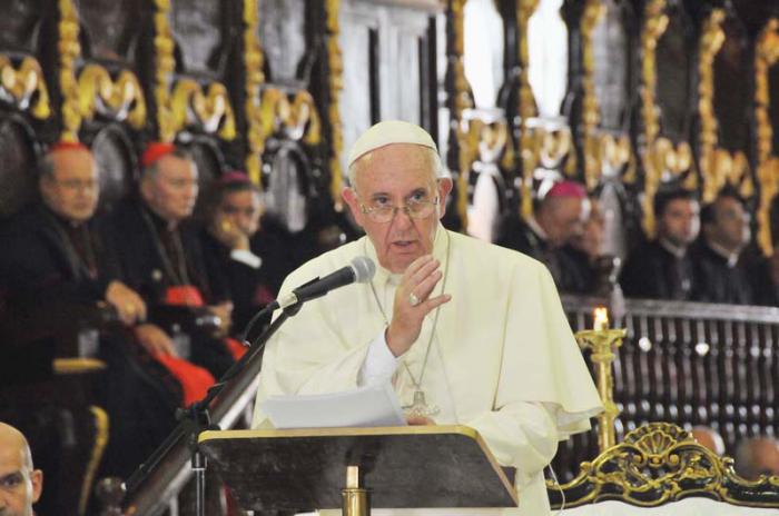 Papa Francisco en Catedral de Santiago de Cuba