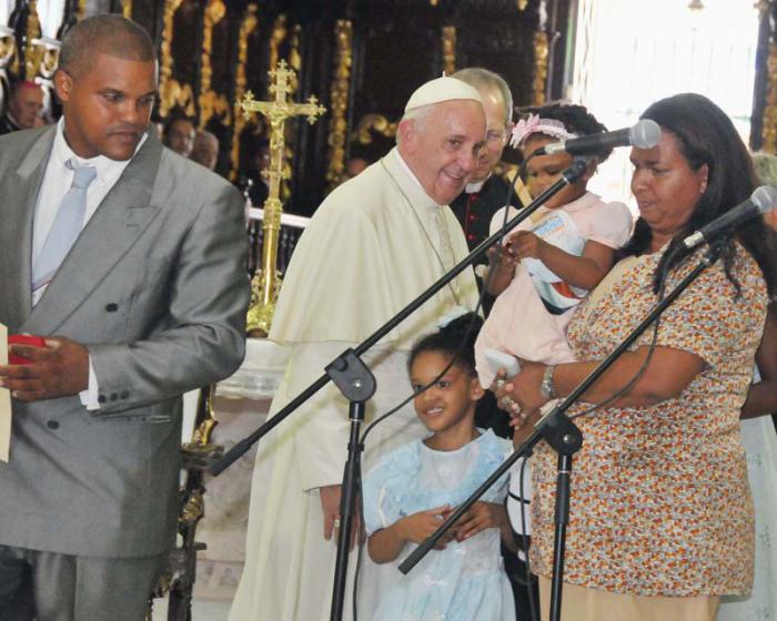 Papa Francisco en Catedral de Santiago de Cuba