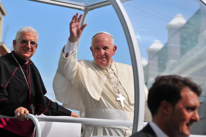 Visita del Papa francisco a Santiago de Cuba en la catedral