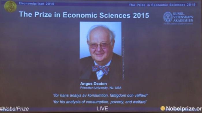 Angus Deaton, premio Nobel de Economía 2015.