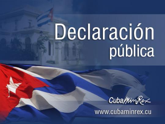 declaración del Minrex