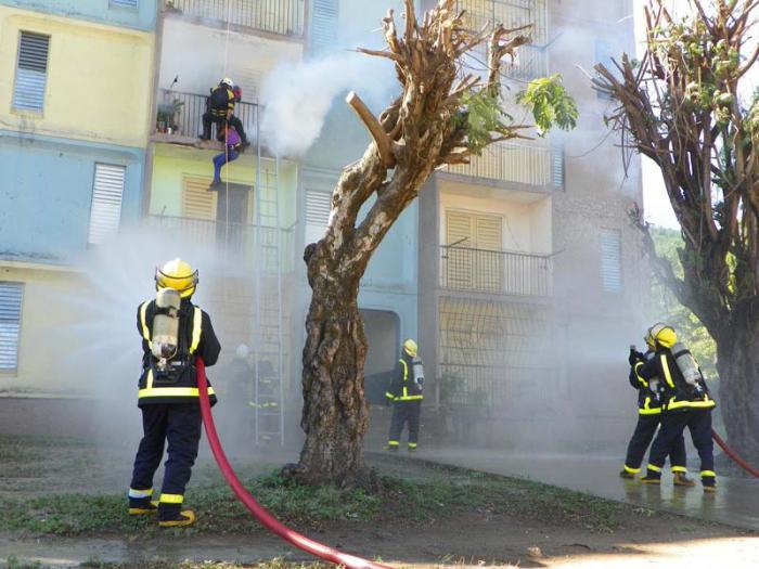 La cohesión entre las diferentes estructuras defensivas quedó demostrada en el ejercicio del Reparto Vista Hermosa. 