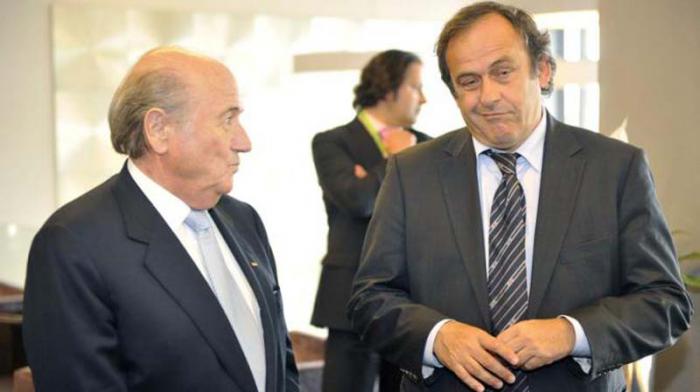 Blatter (izquierda) y Platini