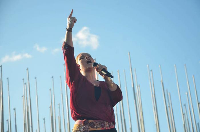 Concierto de Olga Tañon en la Tribuna Antimperialista.