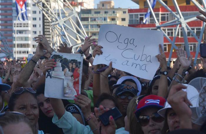 Concierto de Olga Tañon en la Tribuna Antimperialista.