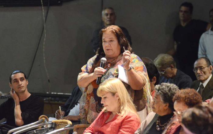 Segundo Consejo Nacional de la UNEAC. Corina Mestre (Actriz)