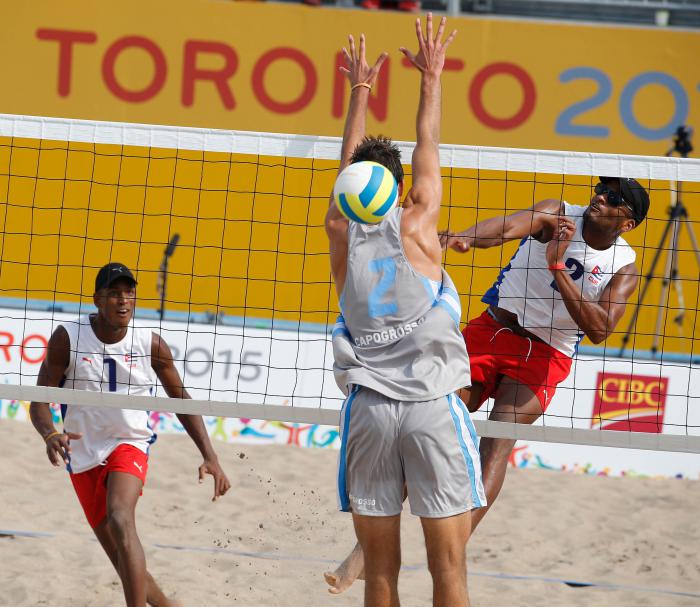 Competencia deVoleiboll de Playa de los juegos Panamericanos.