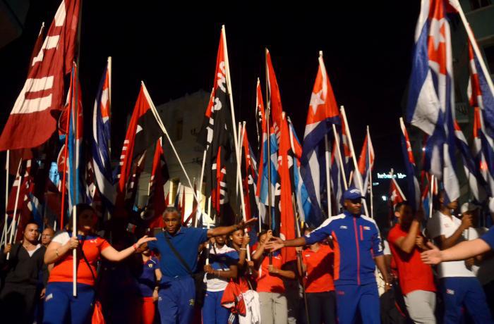 Marcha de Las Antorchas en tributo a José Martí, el Héroe Nacional de Cuba, en vísperas del aniversario 163 de su natalicio.