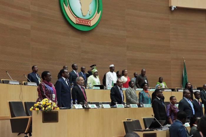 Clausura de la 26 cumbre de la Unión Africana. 