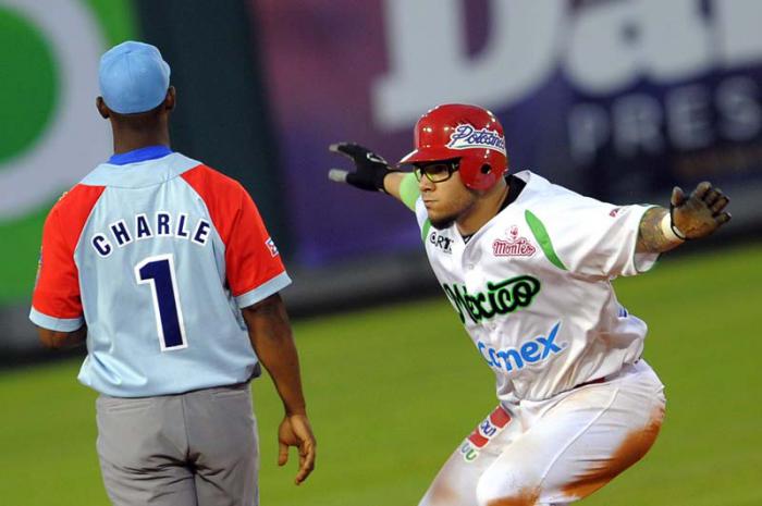 Serie Caribe Dominicana 1 mer juego CUB vs MEX Sebastian Valle Cacher MEJOR bateador x mexico