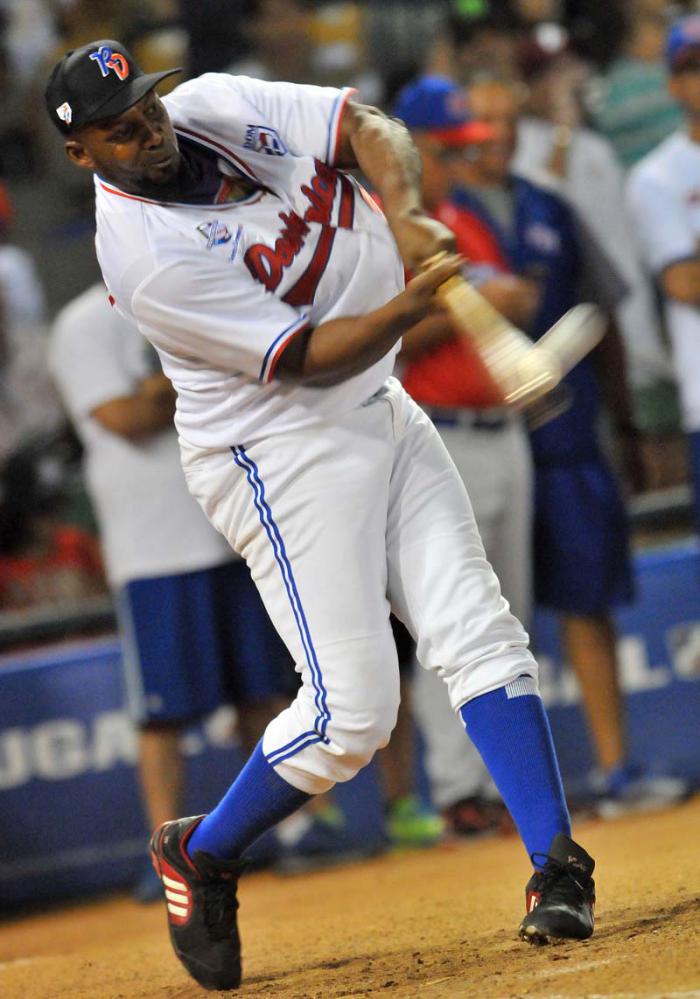 Serie Caribe Dominicana Serie Caribe Dominicana Derby de Jonrones ganado por Felix Perez de tigres de aragua venezuela, En la foto Vladimir Guerrero