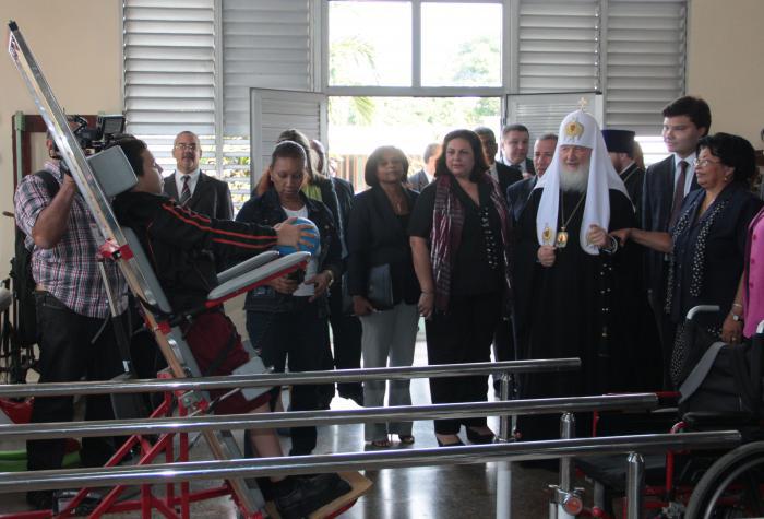 Visita del Kirill a la Escuela Especial Solidaridad con Panamá