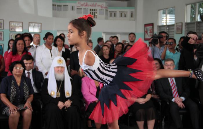 Visita del Kirill a la Escuela Especial Solidaridad con Panamá
