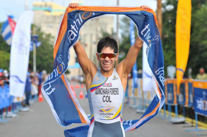 Segundo Campeonato de Trihatlon Habana: Categoria Spring ganador del M De Colombia Carlos Javier Quinchara