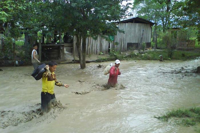 Las inundaciones son una de las consecuencias del fenómeno El Niño. 