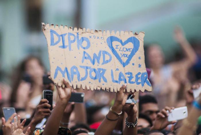 Concierto de Major Lazer en la Tribuna Antimperialista de La Habana.