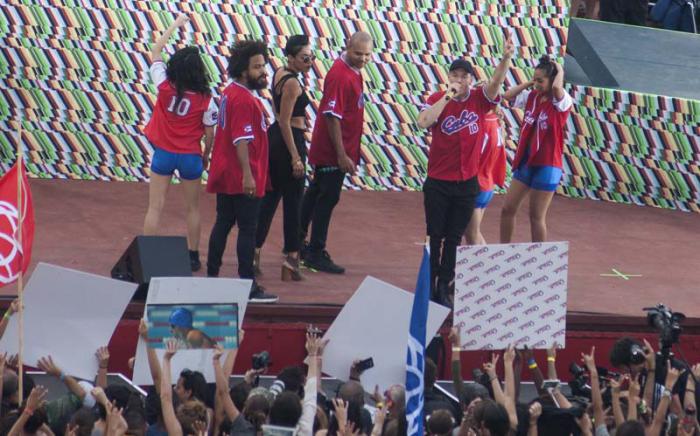 Concierto de Major Lazer en la Tribuna Antimperialista de La Habana.