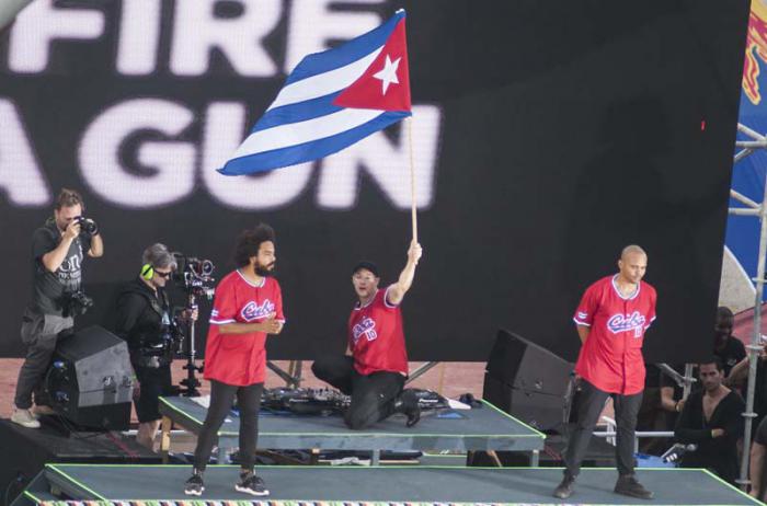 Concierto de Major Lazer en la Tribuna Antimperialista de La Habana.