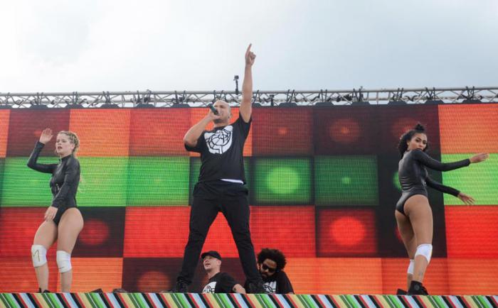 Concierto de Major Lazer en la Tribuna Antimperialista de La Habana.