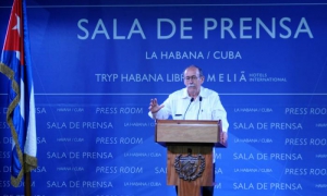 Declaracionnes a la presa del Dr Agustín Lage director Centro Inmunología Molecular de Cuba