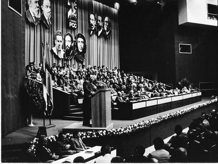 Fidel en el 2do. Congreso del Partido.
Foto: Liborio Noval, 17 de diciembre de 1980.