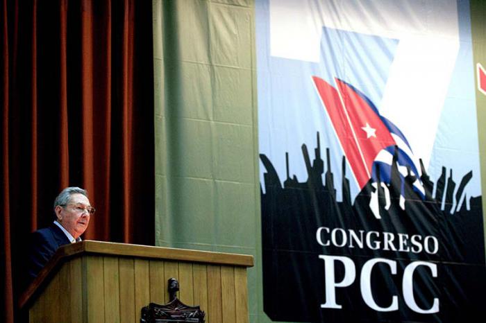 Clasura del Septimo Congreso del PCC