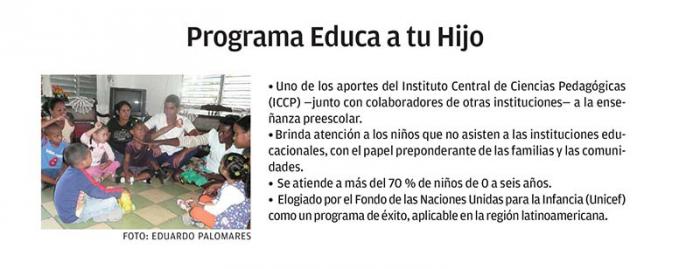 Infografía, Programa Educa a tu hijo