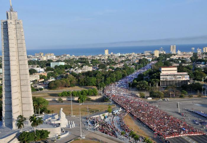 Acto Central por el 1ro de Mayo en la Plaza de la Revolución José Martí.  (foto Jorge Luis Gonzàlez) 1-5-16 Acto05N9