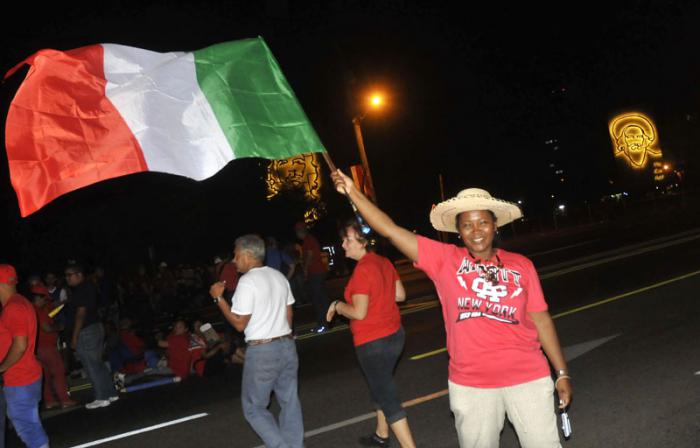 Desfile del 1ro de Mayo en la Plaza de la Revolución