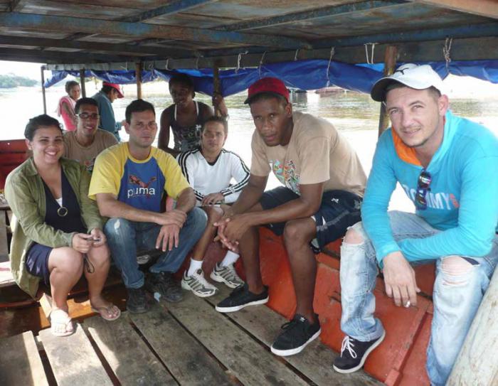 Los rostros dicen de la juventud que prima en el personal de salud emplazado en Río Negro. 