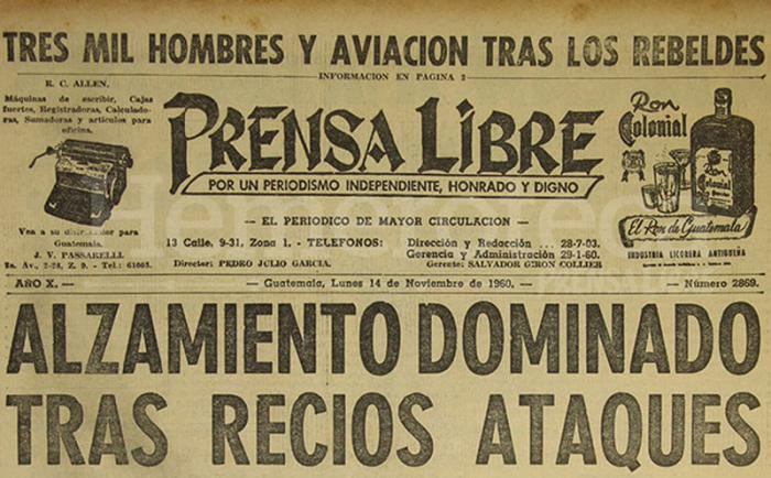 Copia del Periódico Prensa Libre.