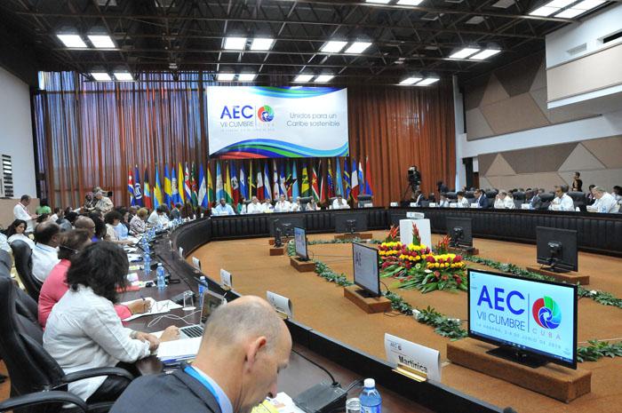 VII Cumbre AEC 1ra seción de altos funcionarios.