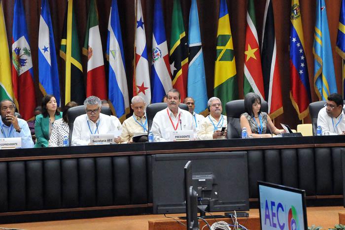 VII Cumbre AEC 1ra seción de altos funcionarios.