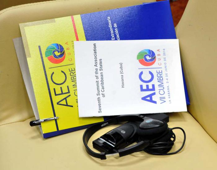 VII Cumbre AEC 1ra seción de altos funcionarios.