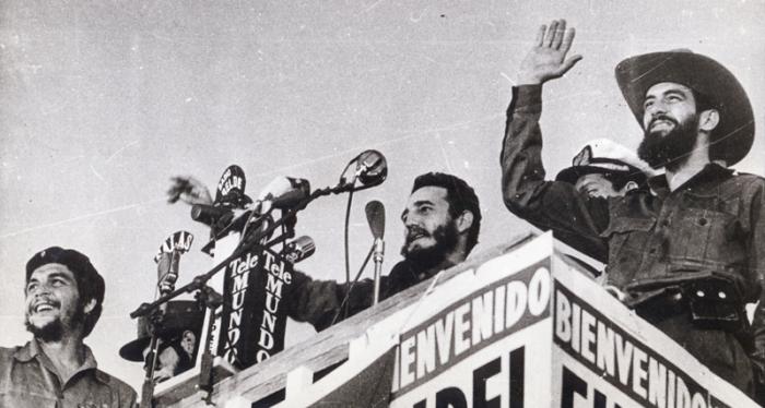 Fidel con sus fidelísimos Camilo y el Che.