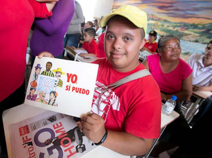El programa Yo, sí puedo fue utilizado en Venezuela como parte de la Misión Robinson. foto: avn