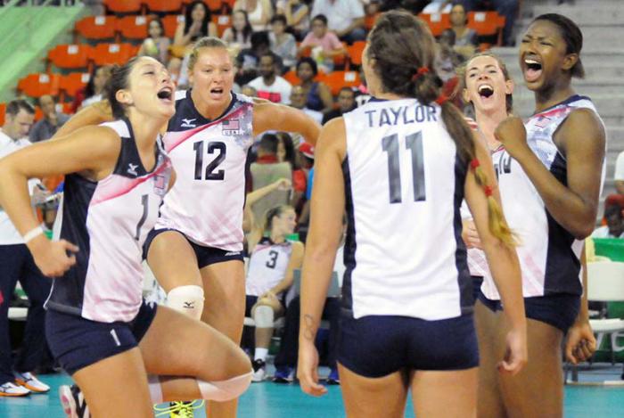 Las estadounidenses son fuertes aspirantes al título en el evento.  Foto: Norceca