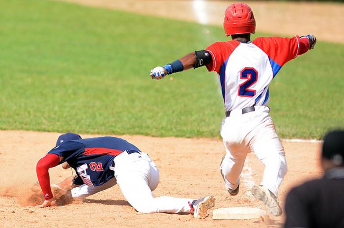 tope EEUU vs Cuba  juego Final ganan los eeuu 2 x 1 y el tope 3 victorias por 2.