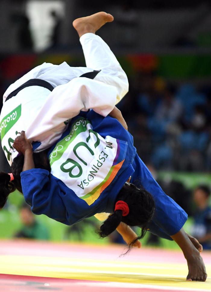 Judo Olimpico F 63 maricet espinosa pierde segundo combate