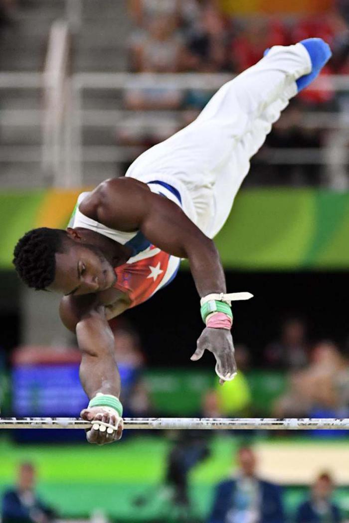 Gimnasta Manrique Larduet en los juegos Olímpicos 2016