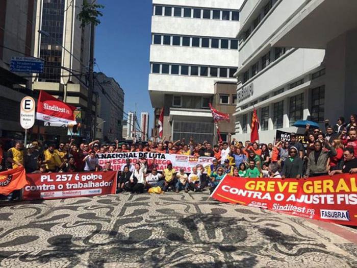 Protestas en Brasil por sindicatos