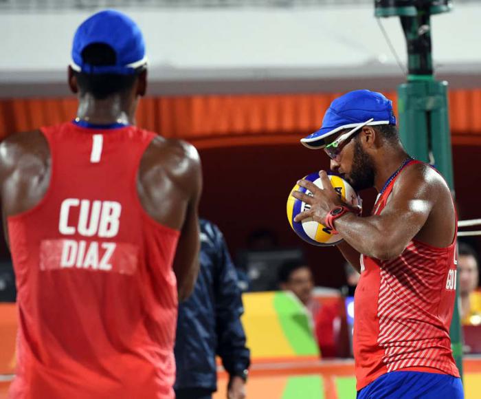 volivol de playa cuba vs Rusia la pareja cubana de Nivaldo Diaz y Serigio Gonzalez