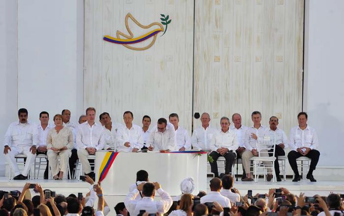 fIRMA DE LA PAZ EN COLOMBIA