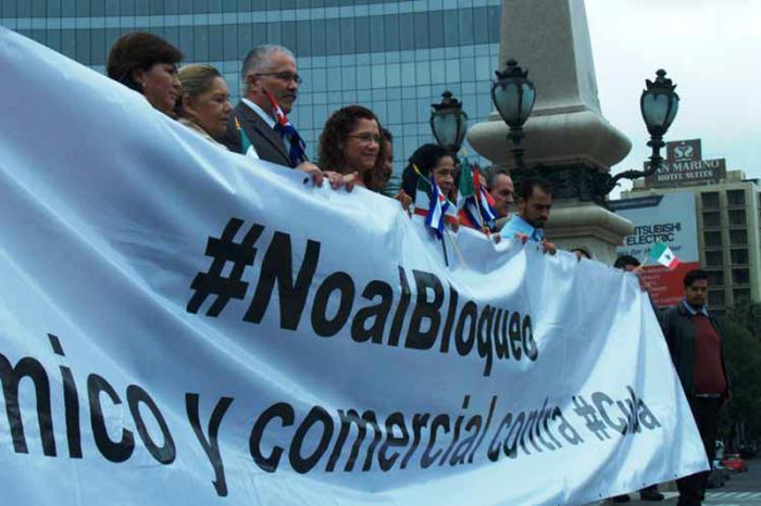 Exigen legisladores del Congreso de México fin del bloqueo a Cuba