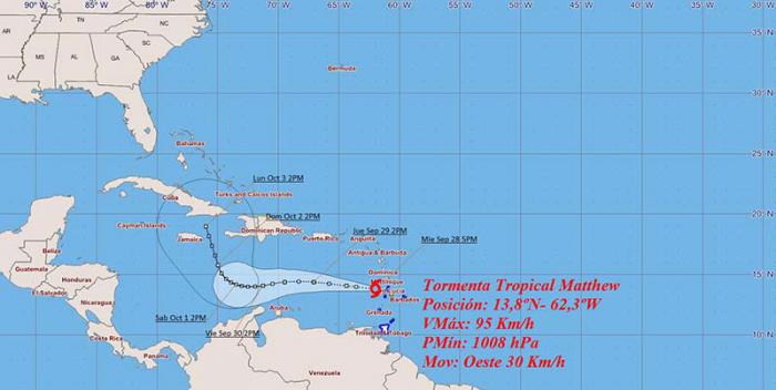 Tormenta tropical Matthew 