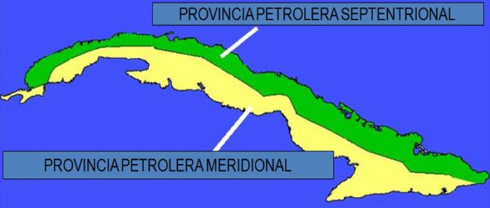 En materia petrolera, Cuba se encuentra dividida en una provincia Norte y una Sur. Aunque el 100% del petróleo cubano viene del Norte, existen manifestaciones superficiales de petróleo a lo largo de toda la geografía antillana. Foto: Cortesía de Cupet.
