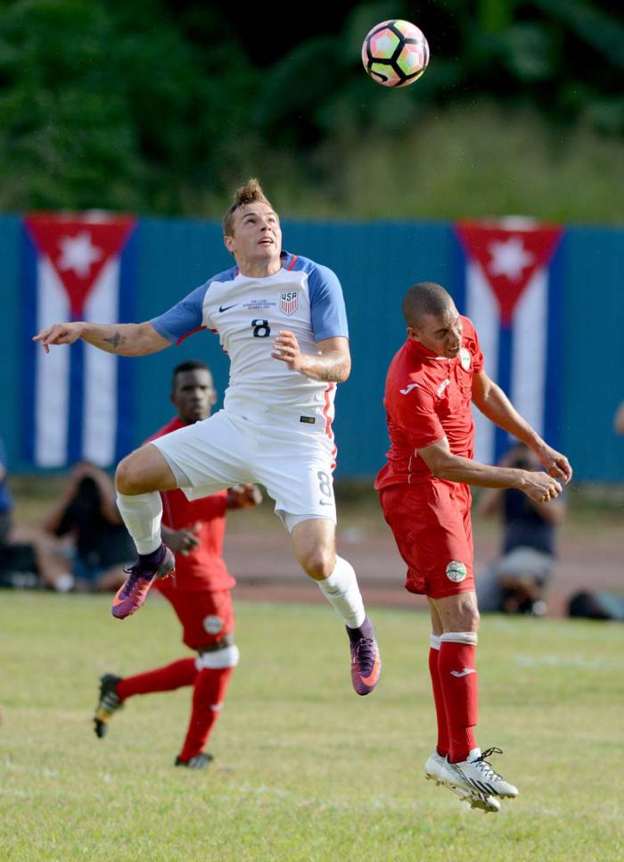 Futbol-Cuba vs EEUU juego amistoso, Ganado por los N Americanos 2 x 0