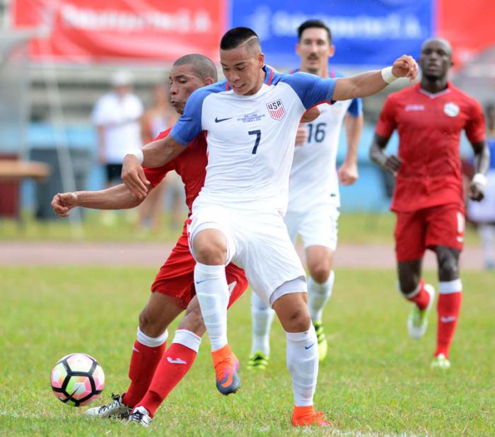 Futbol-Cuba vs EEUU juego amistoso, Ganado por los N Americanos 2 x 0