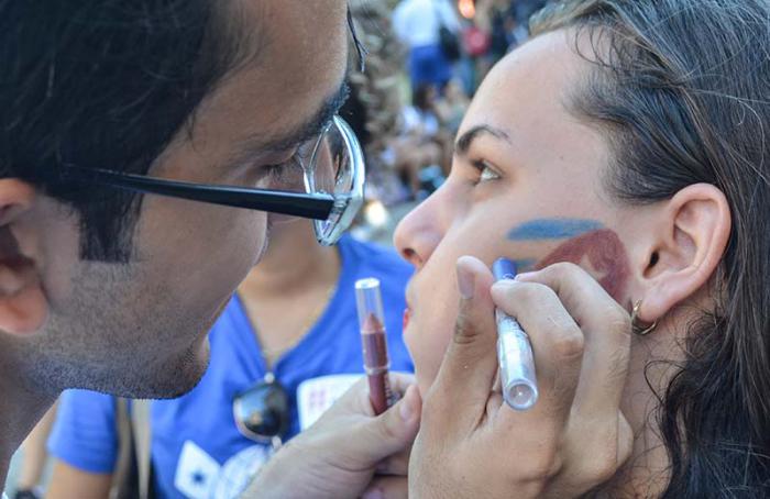 Avispero contra el Bloqueo en la Universidad de La Habana.