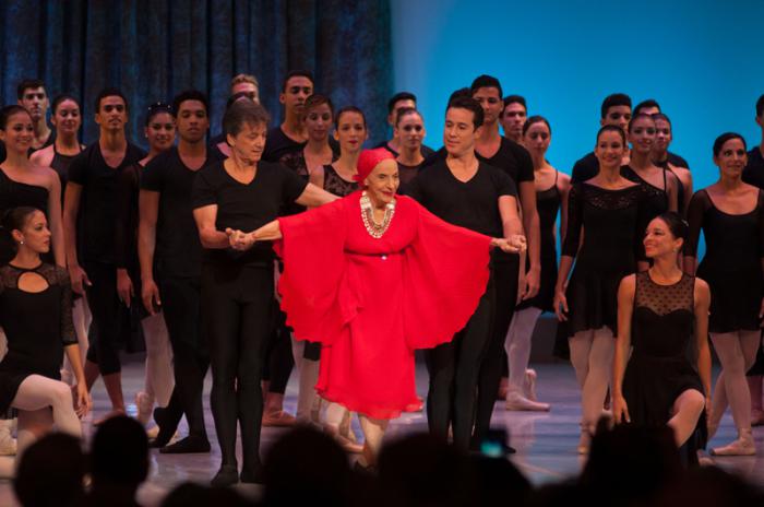 Alicia Alonso durante la inauguración del 25 Festival de Ballet de La Habana
